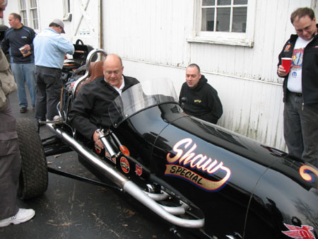 Hoffman Auto Racing on Happy Dog     At A Hoffman Auto Racing Fish Fry  Greg Grins After